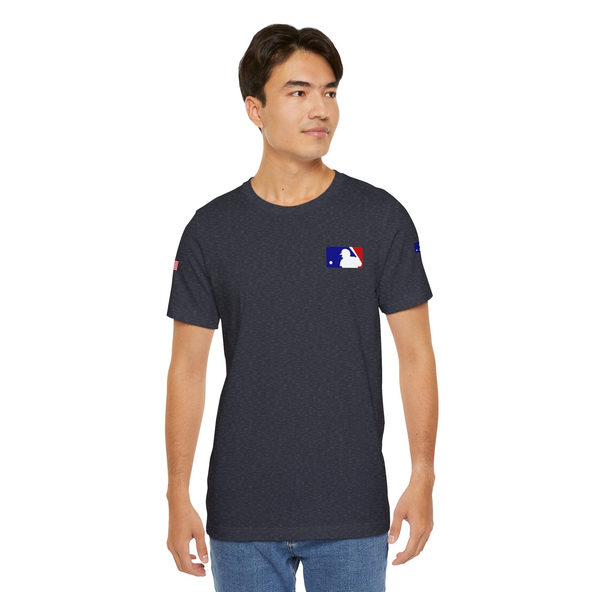 Baseball Logo T-Shirt  Minimal Chest Patch Tee
