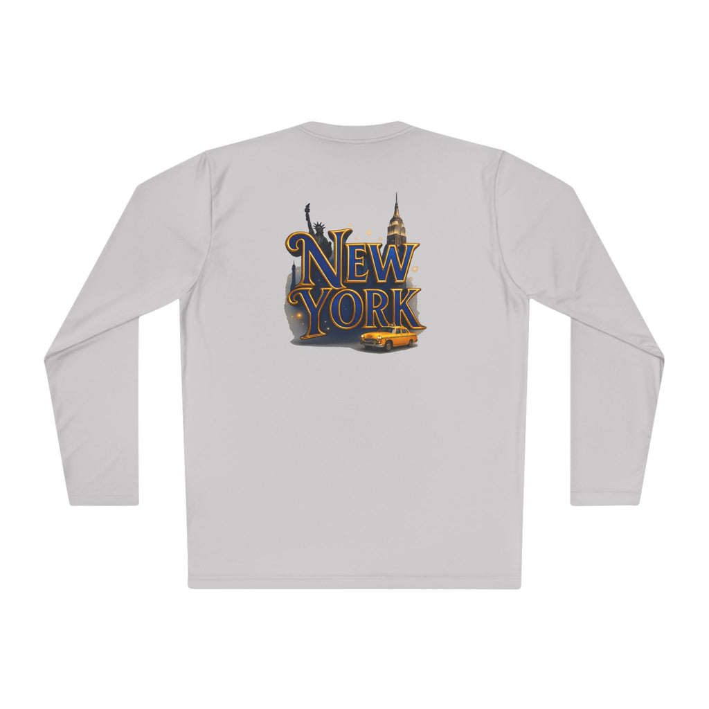 New York Skyline graphic Long Sleeve Tee NY lettering
