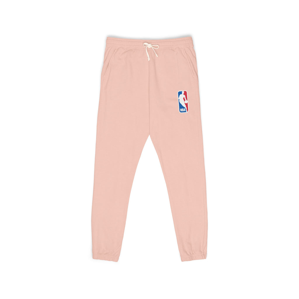 Basketball Logo Sweatpants Fleece Joggers, Garment-Dyed