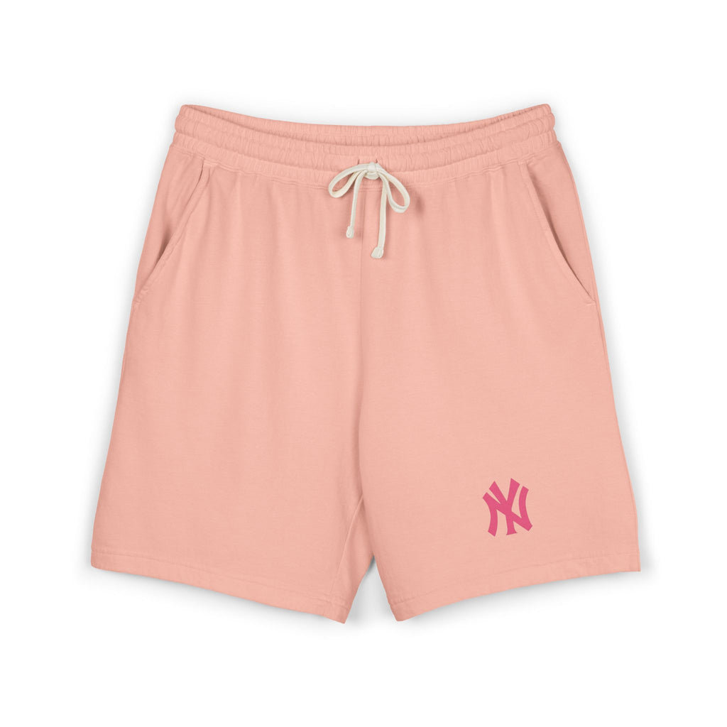 NY Logo Fleece Sweat Shorts  Garment-Dyed Lightweight Lounge Shorts