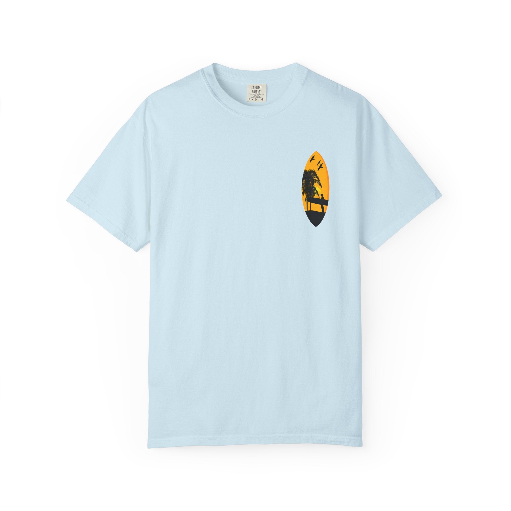 Venice Beach Sunset T-Shirt  Palm Trees & Surf Retro Graphic