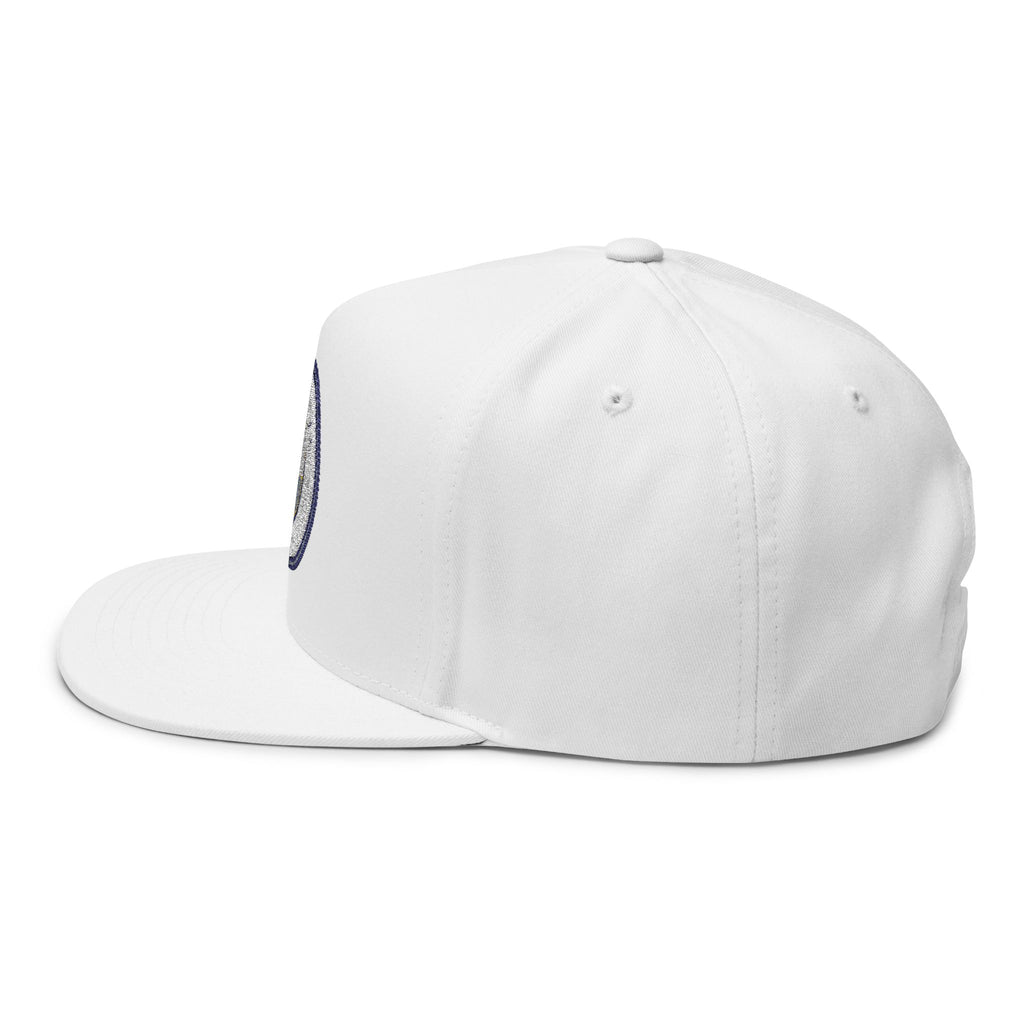 Embroidered Flat Bill Cap  Manchester City Crest