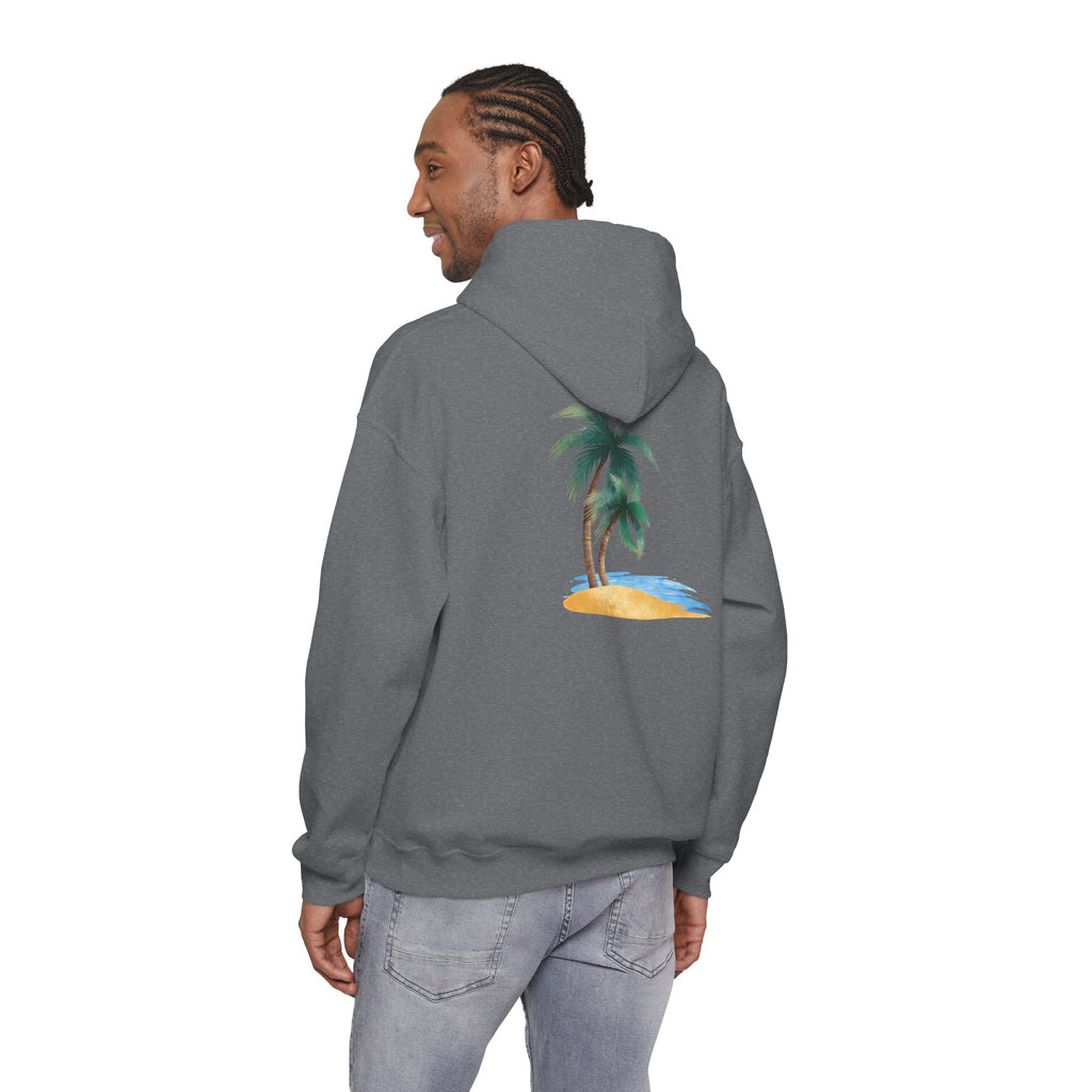 California Palm Tree Hoodie | Beach Island Graphic, Sleeve Icons