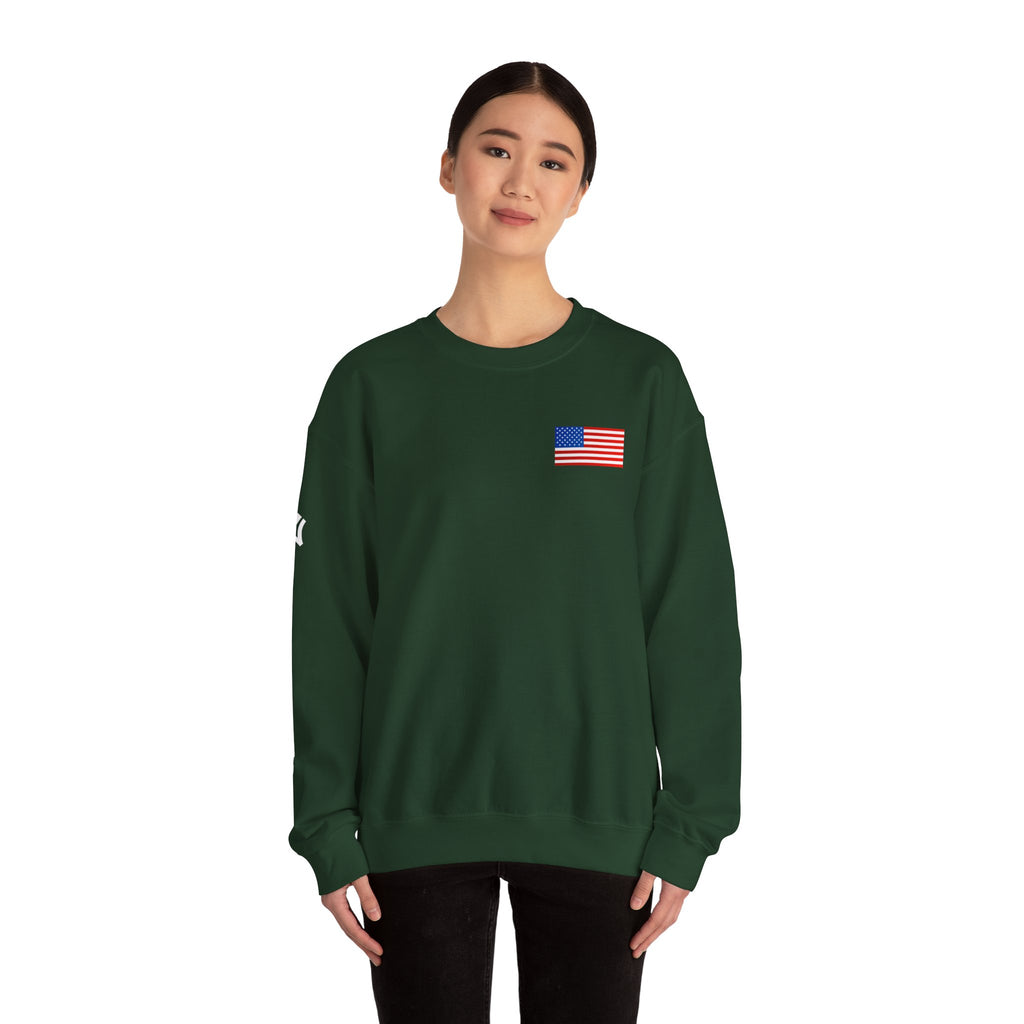 American Flag Sweatshirt | USA Stars Stripes Patriotic Crewneck