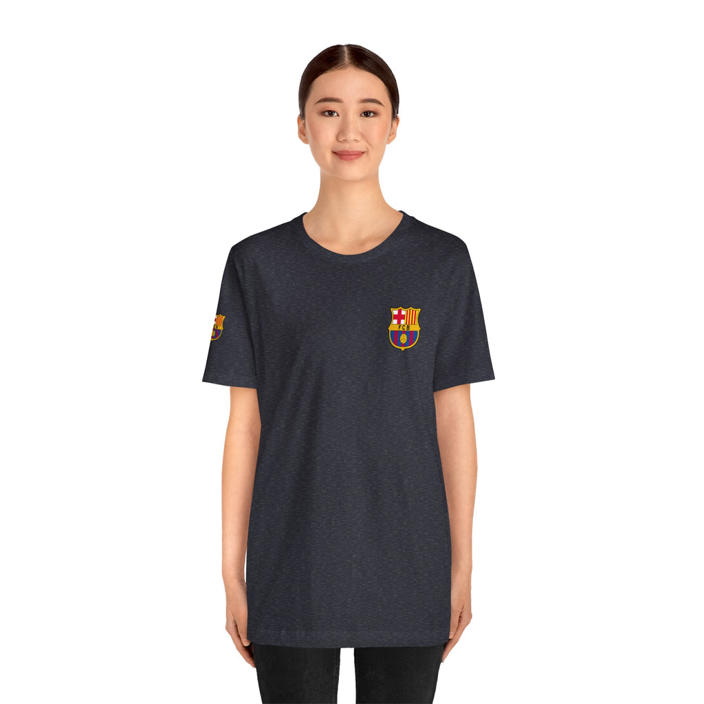 Barcelona Crest T‑Shirt  Minimal Football Fan Tee