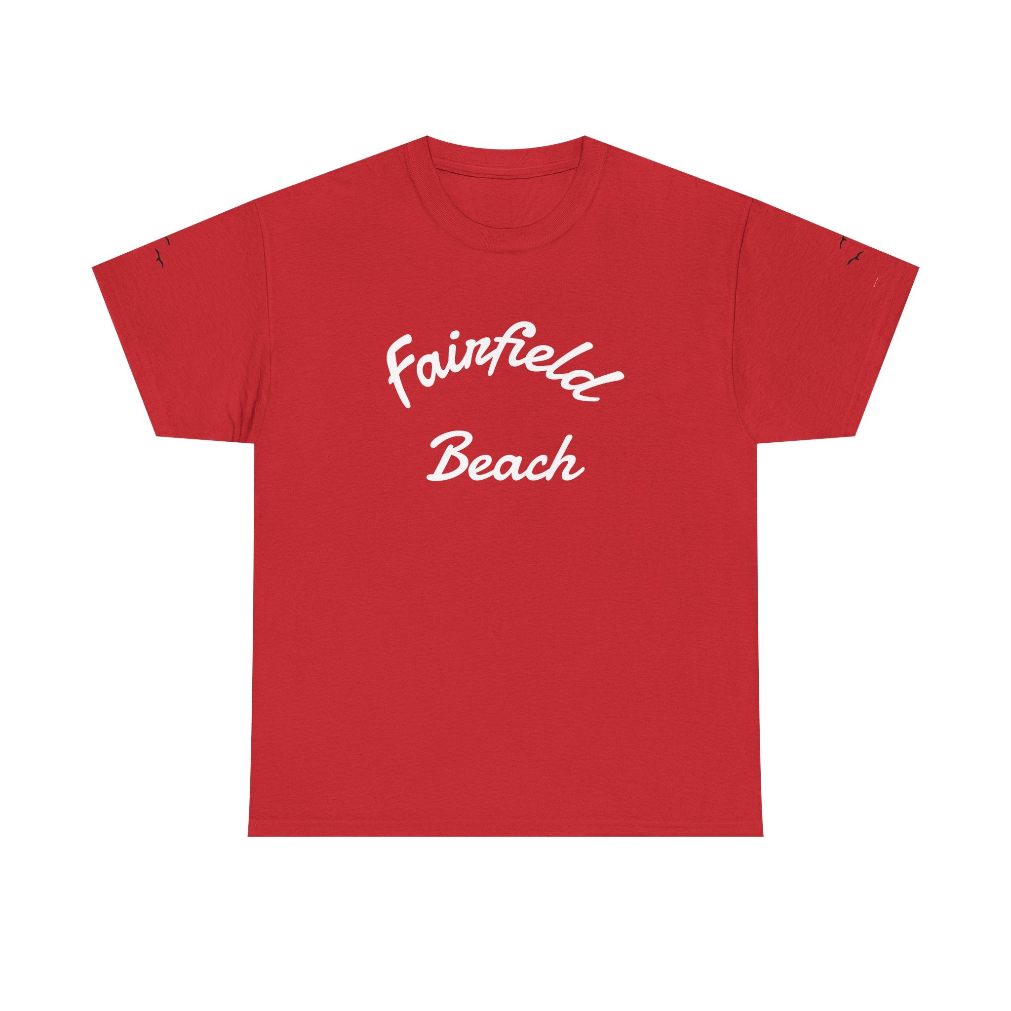 Fairfield Beach Unisex Heavy Cotton Tee, Comfortable Casual T-Shirt, Summer Vibe Shirt, Gifts for Beach Lovers, Relaxed Fit Tee