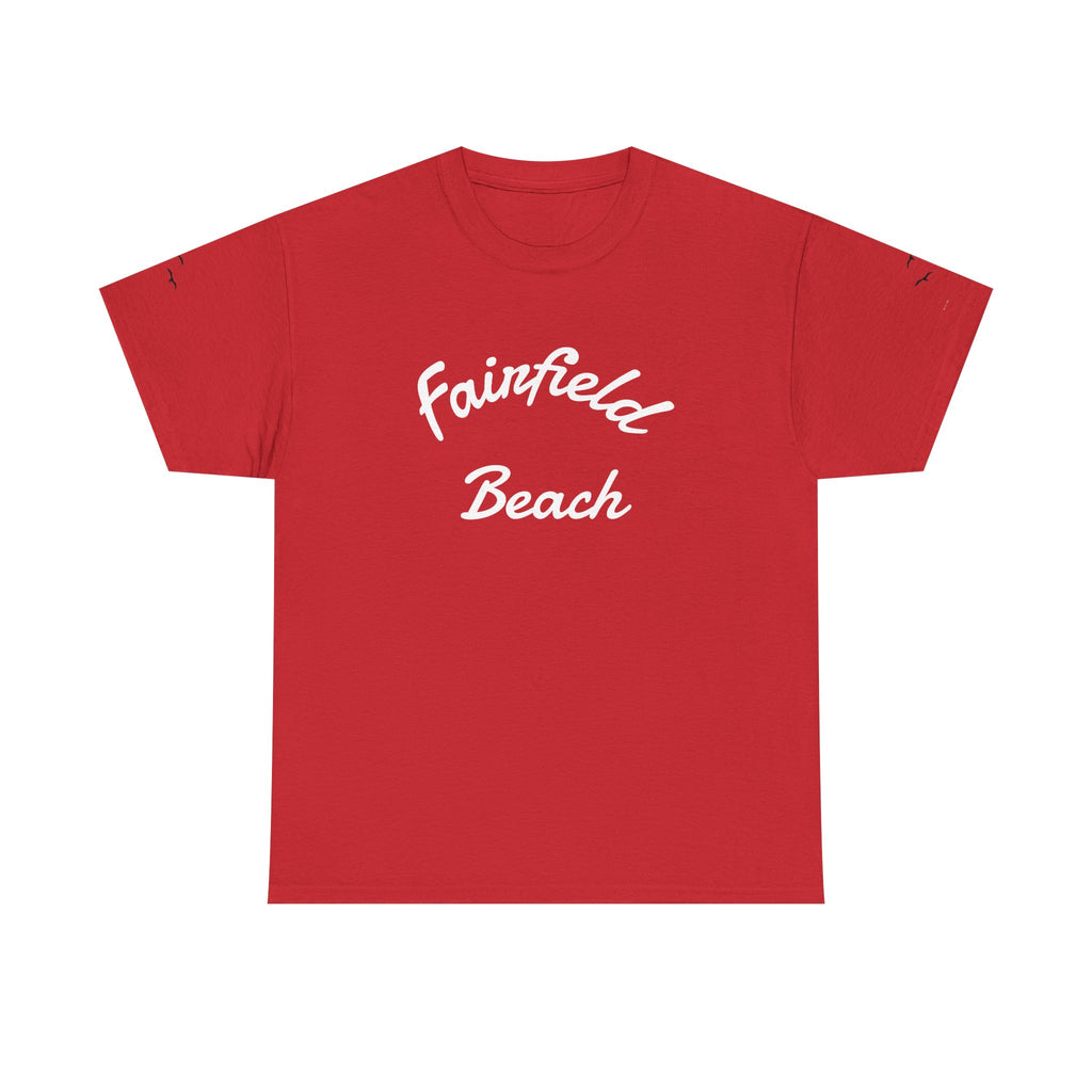 Fairfield Beach Unisex Heavy Cotton Tee, Comfortable Casual T-Shirt, Summer Vibe Shirt, Gifts for Beach Lovers, Relaxed Fit Tee