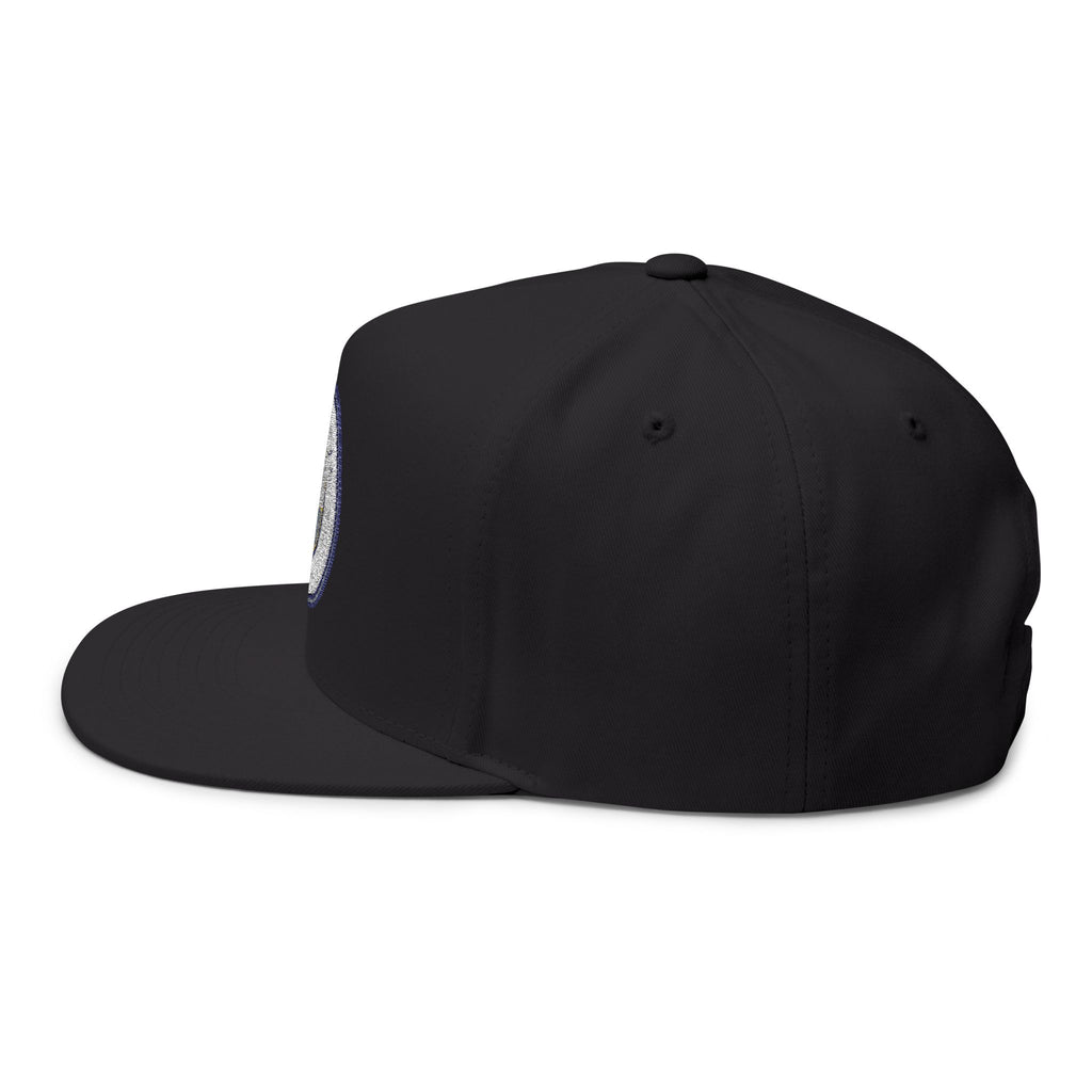 Embroidered Flat Bill Cap  Manchester City Crest