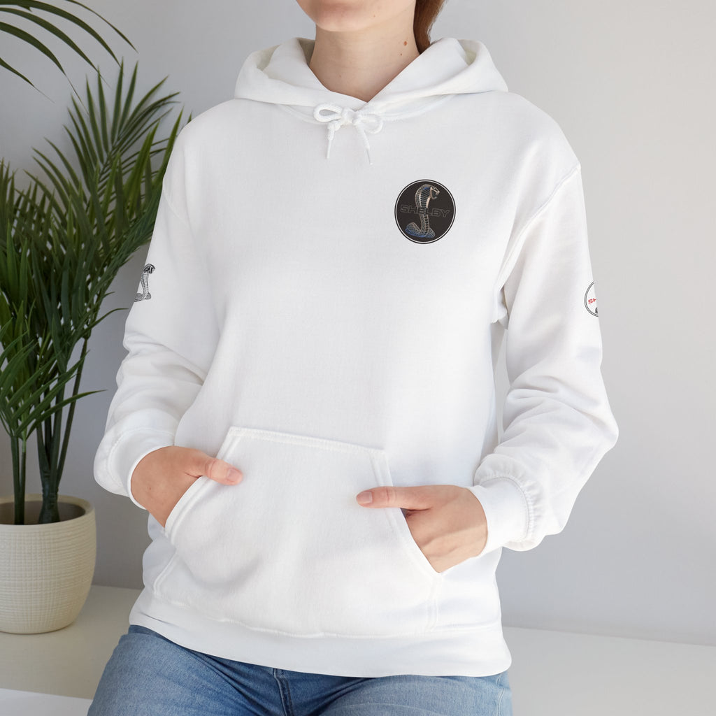 Classic Mustang Hoodie  Vintage Blue Pony Car Pullover
