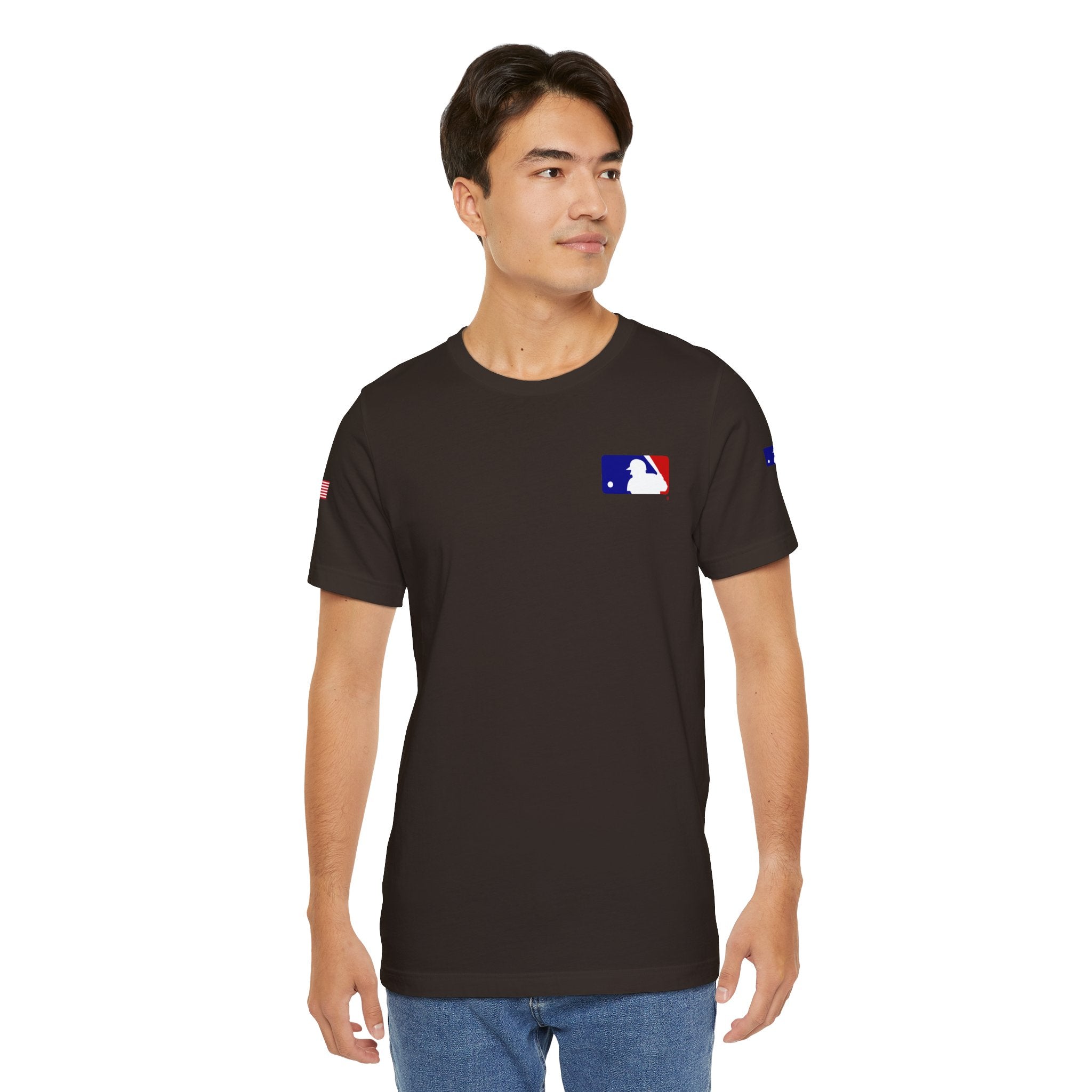 Baseball Logo T-Shirt  Minimal Chest Patch Tee