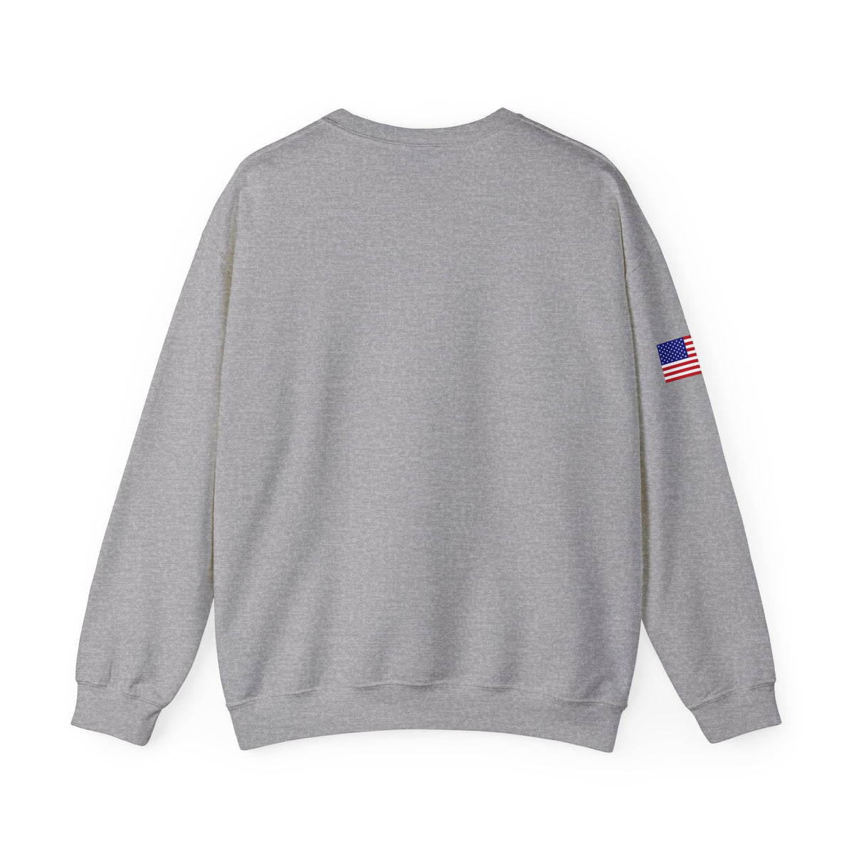 NFL Logo Crewneck Sweatshirt with American Flag Sleeve