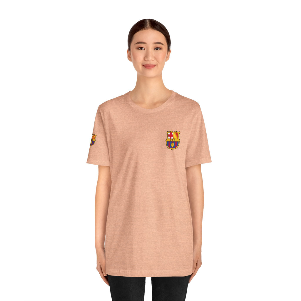 Barcelona Crest T‑Shirt  Minimal Football Fan Tee