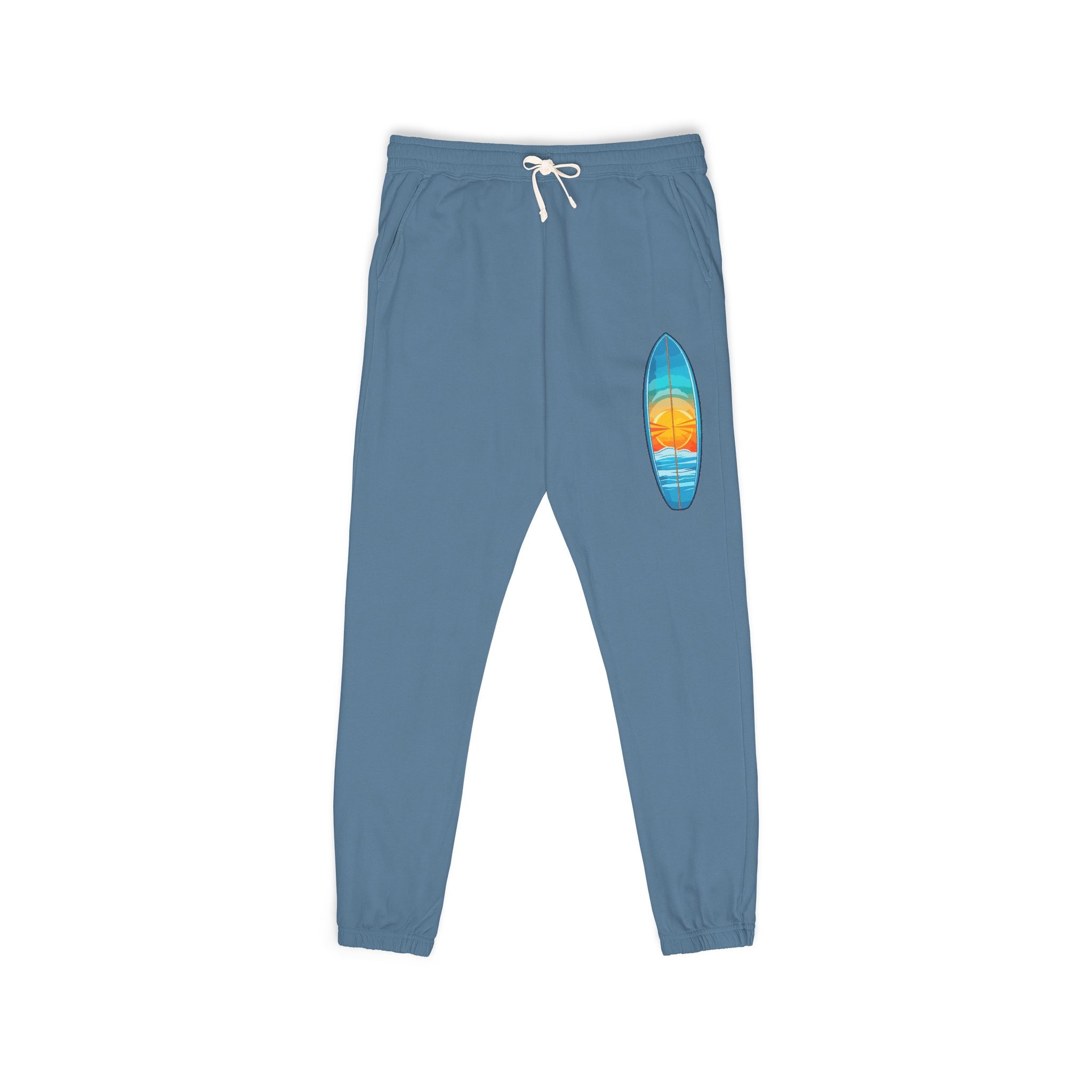 Surfboard Sunset Sweatpants Surf Graphic Fleece Joggers