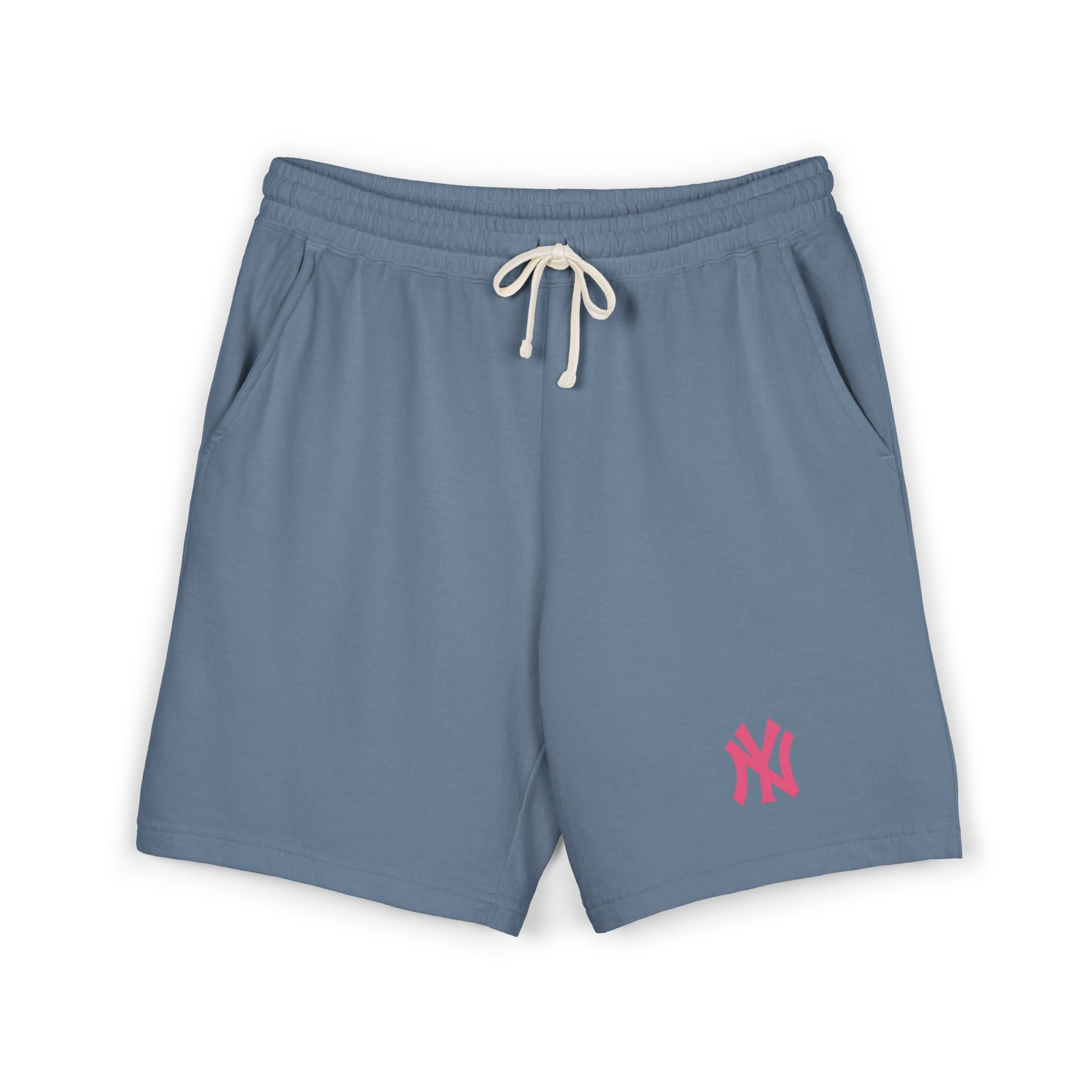 NY Logo Fleece Sweat Shorts  Garment-Dyed Lightweight Lounge Shorts