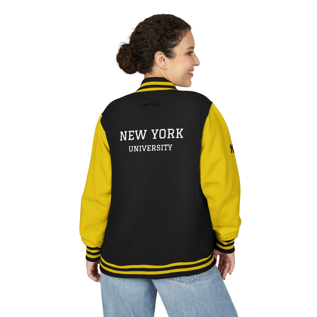 New York Letterman Jacket Varsity Style Red & White Baseball Jacket