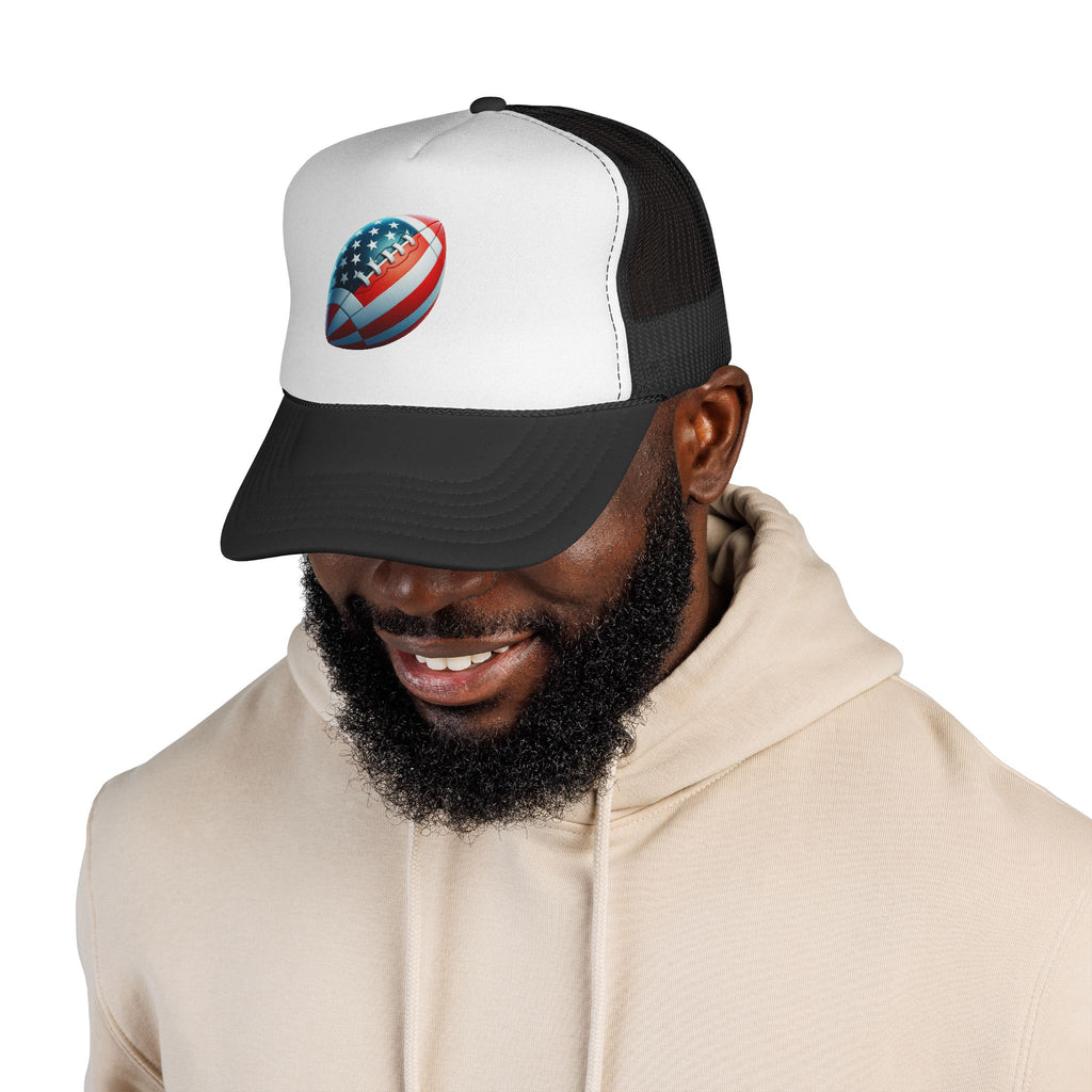 American Football Trucker Cap  Retro Gridiron Hat
