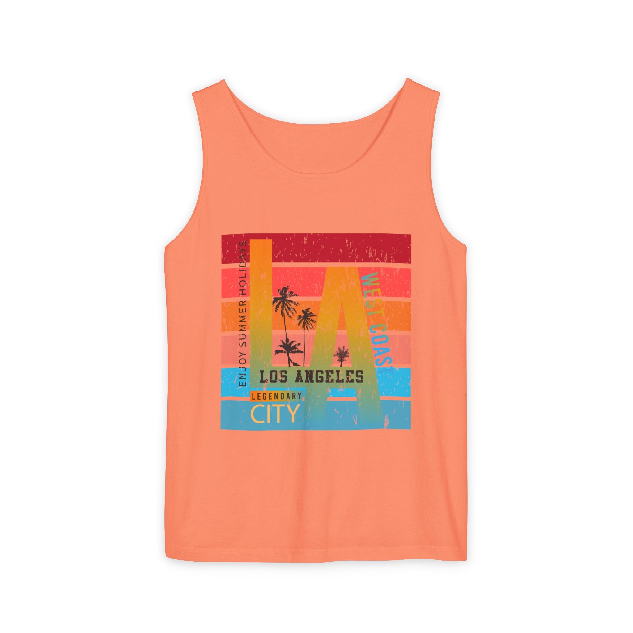 Los Angeles Retro Surf Tank Top Vintage Palm Beach Vibes