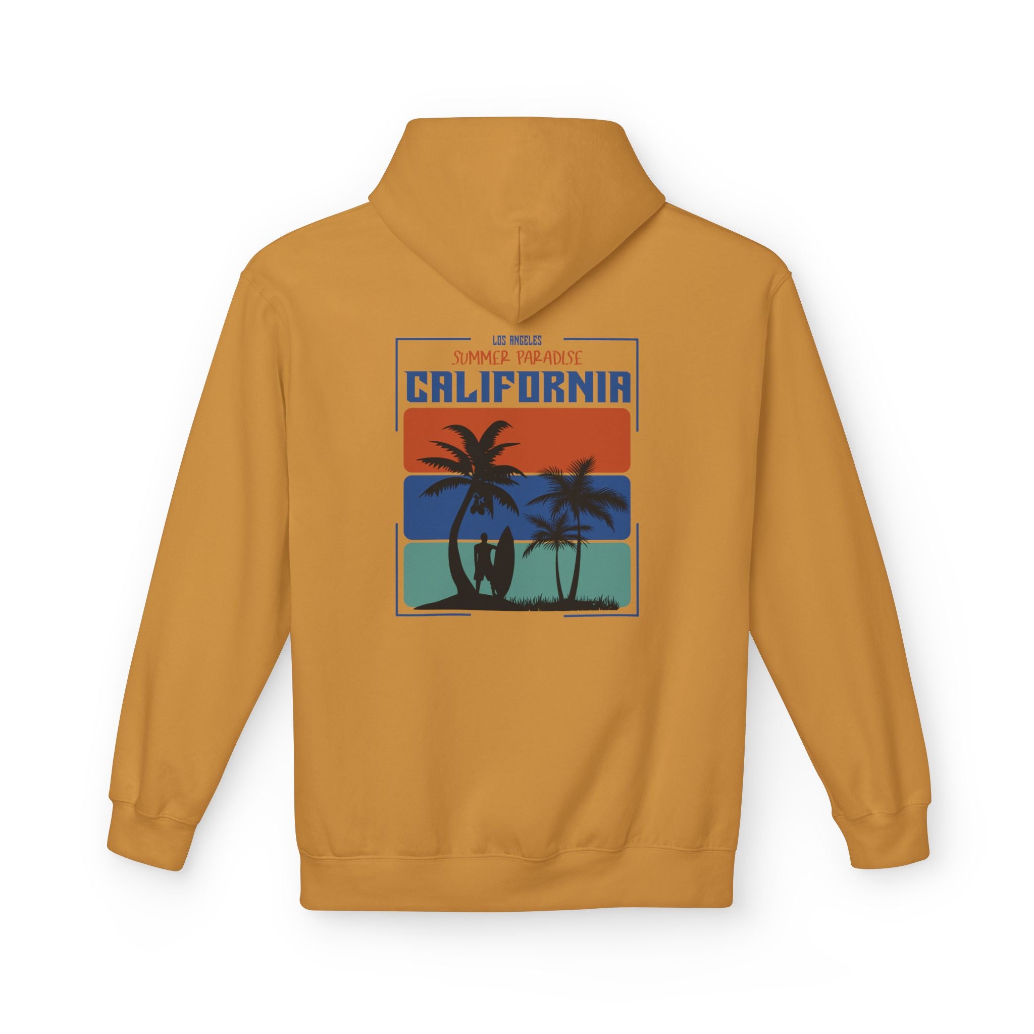 California Sunset Surf Hoodie  Summer Vacation Beach Pullover