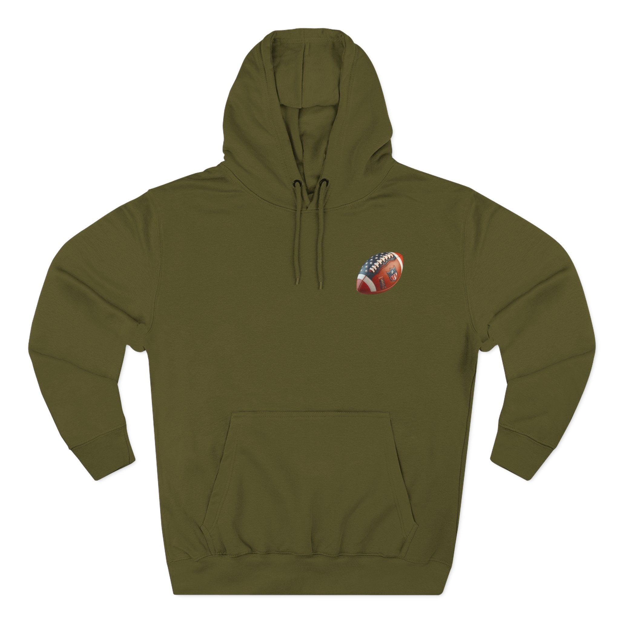 Football Helmet Skull Hoodie  Graphic Fleece Pullover for Fans