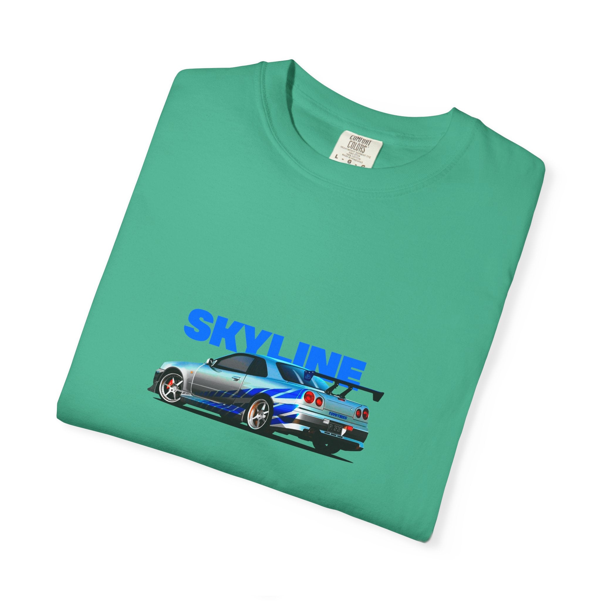 Nissan Skyline R34 Car T-shirt Vintage JDM Racing Tee