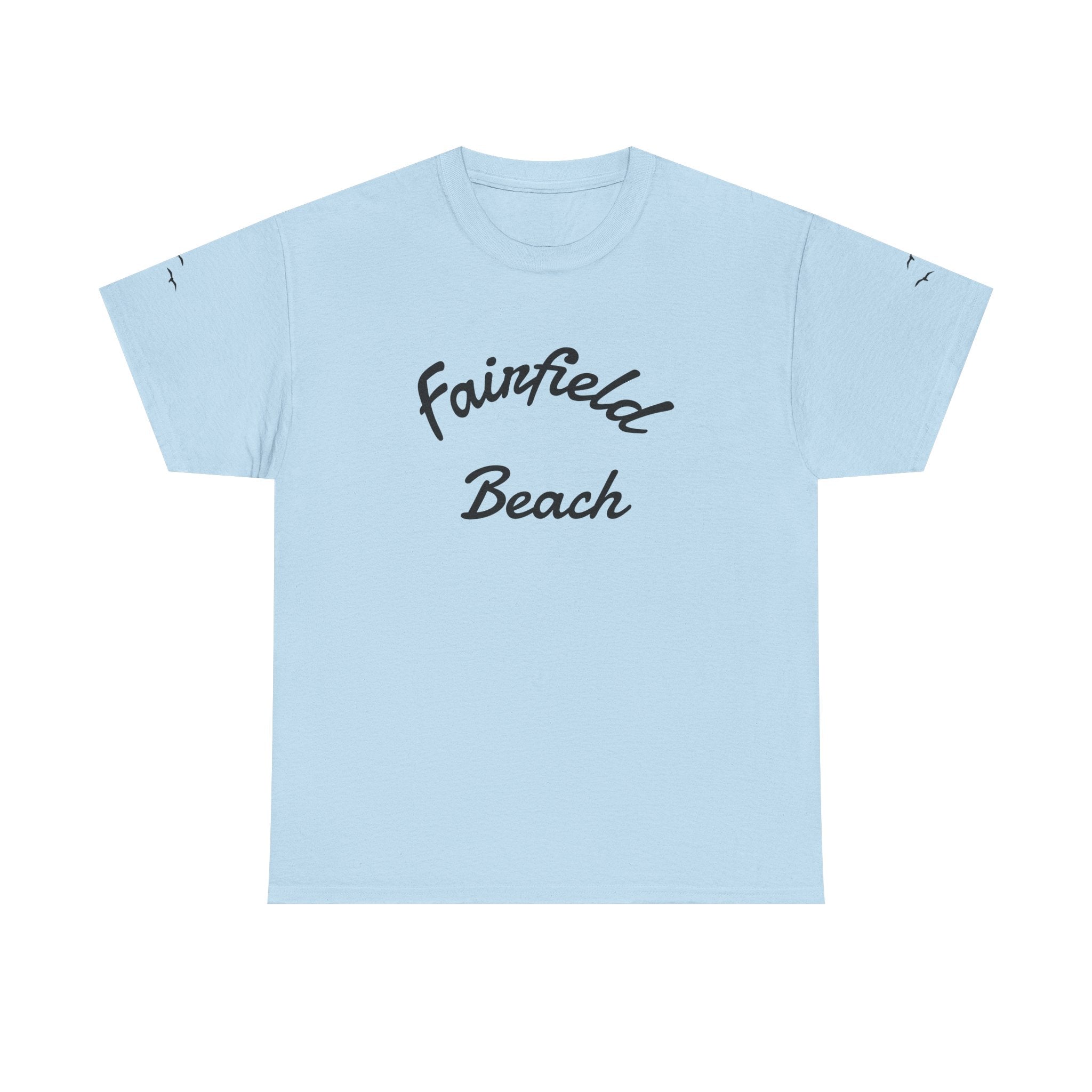 Fairfield Beach Unisex Heavy Cotton Tee, Comfortable Casual T-Shirt, Summer Vibe Shirt, Gifts for Beach Lovers, Relaxed Fit Tee