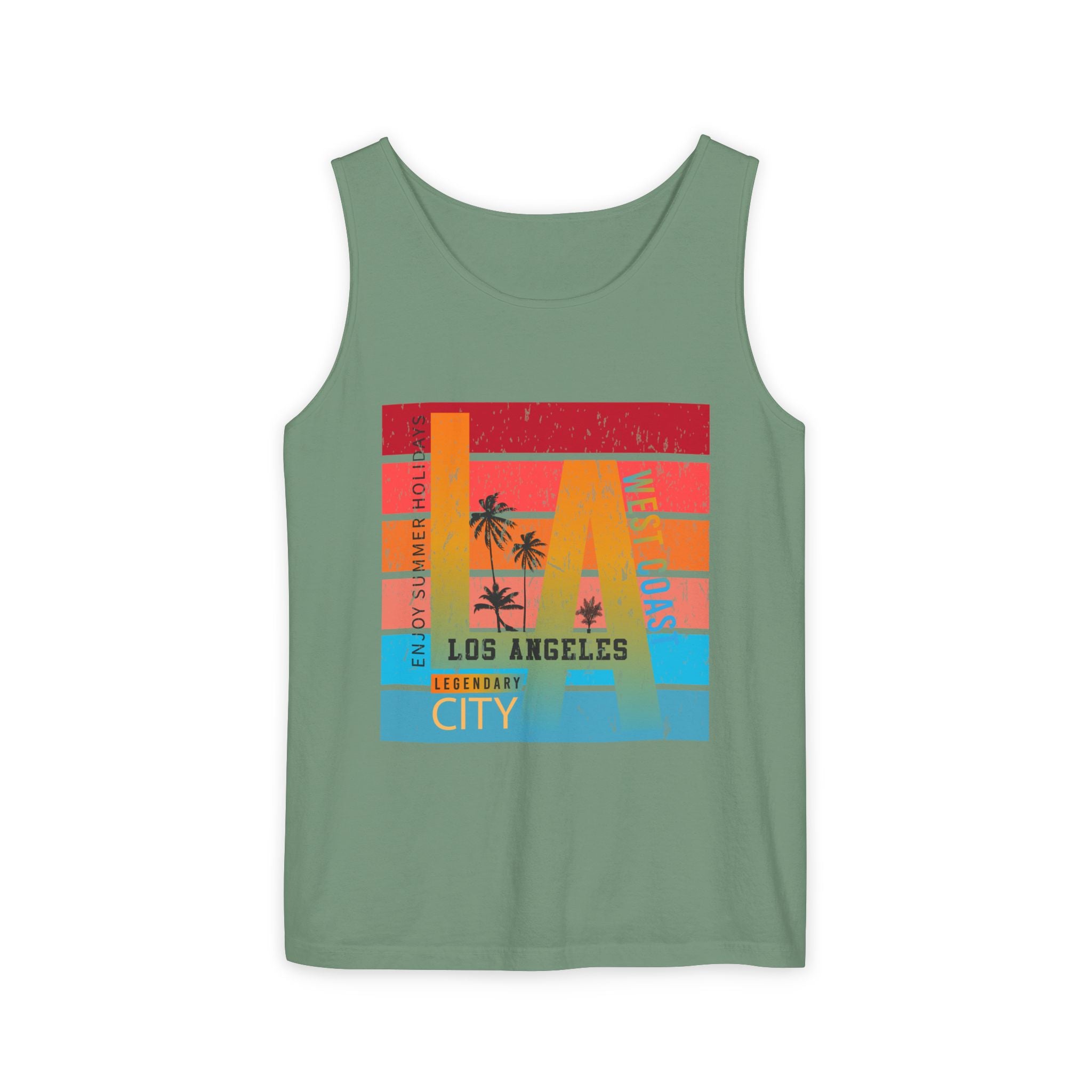 Los Angeles Retro Surf Tank Top Vintage Palm Beach Vibes