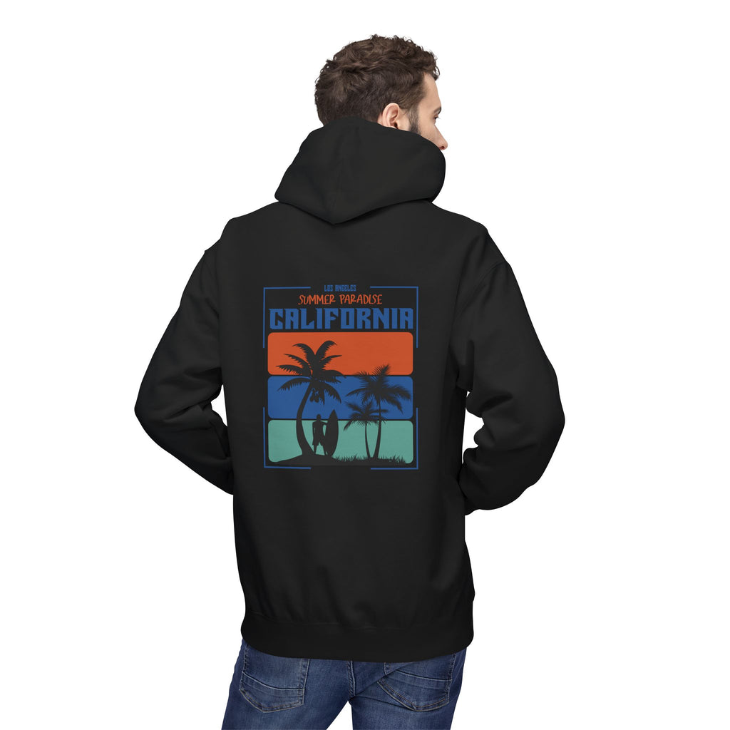 California Sunset Surf Hoodie  Summer Vacation Beach Pullover