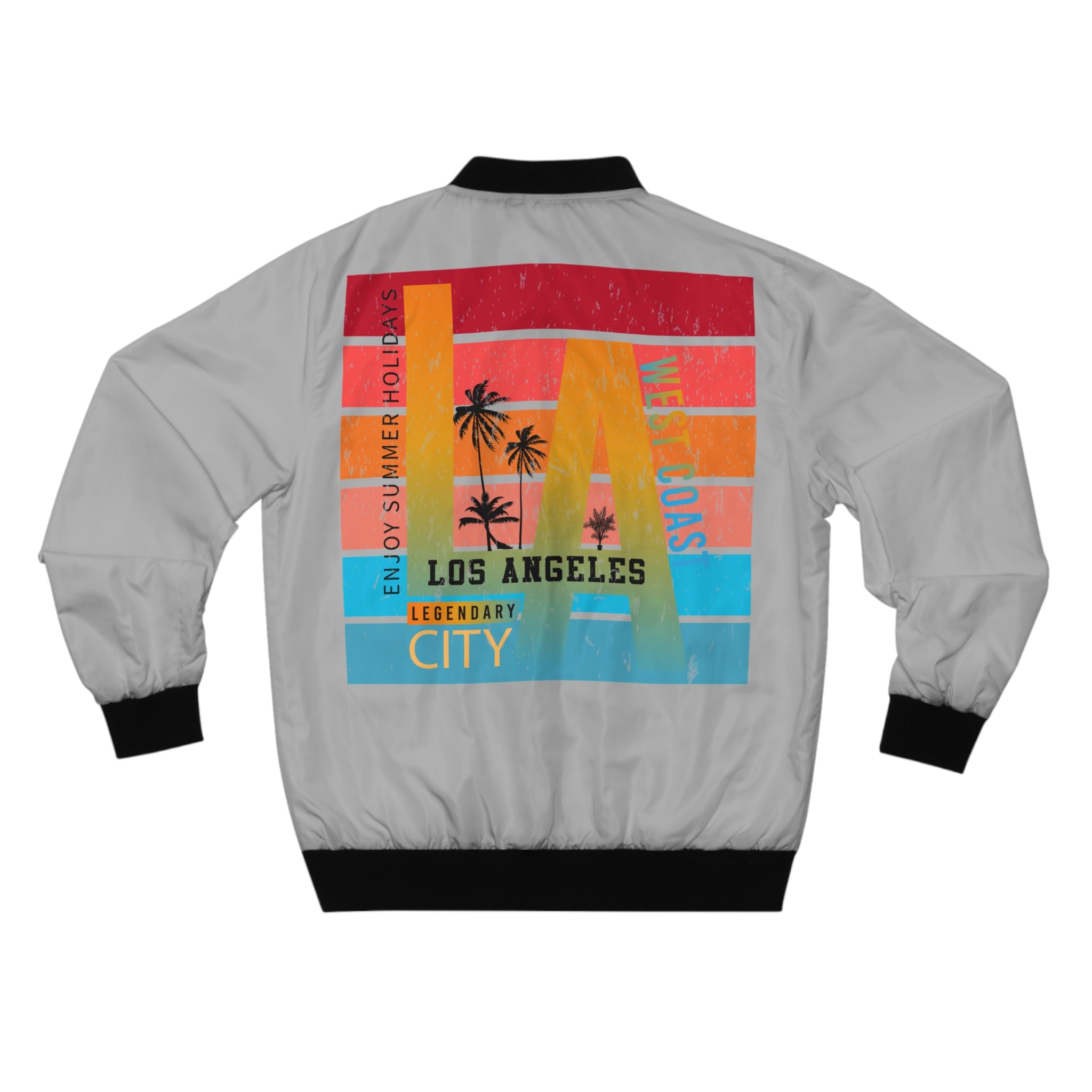 Bomber Jacket Retro Los Angeles Surf Graphic