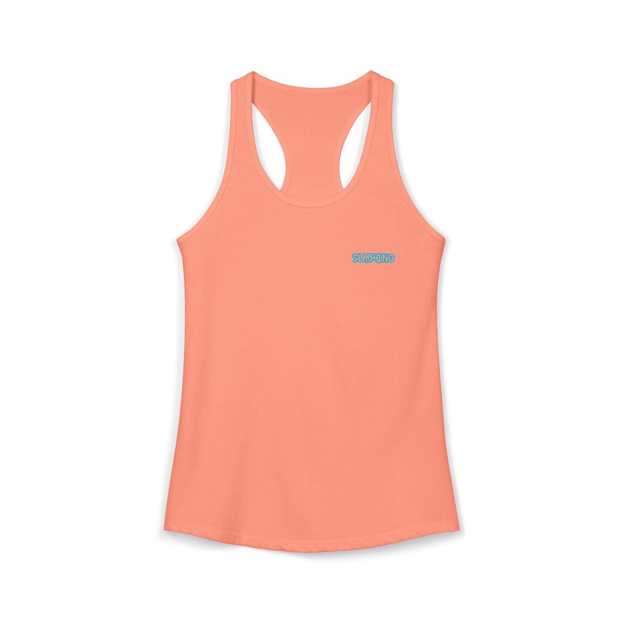 Women's Racerback Tank  Surfing Athlete Graphic