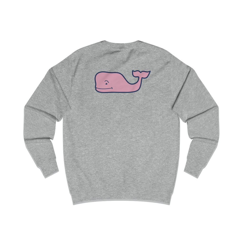 Pink Whale Vineyard Vines sweatshirt | Minimal Logo Crewneck