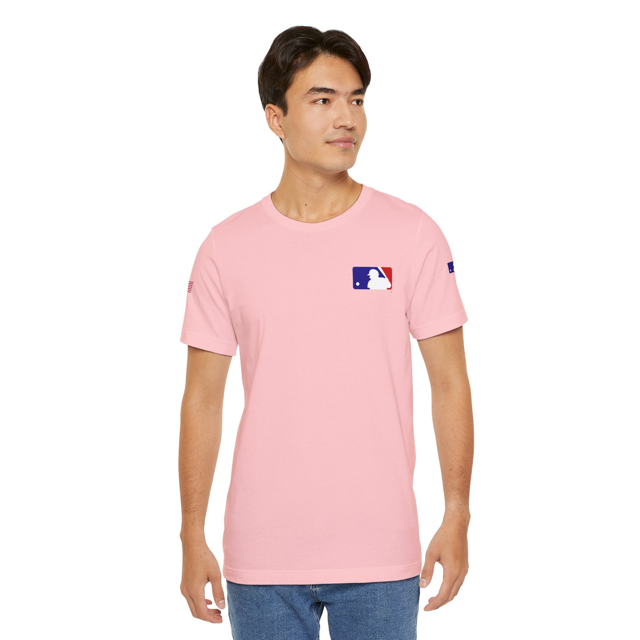 Baseball Logo T-Shirt  Minimal Chest Patch Tee