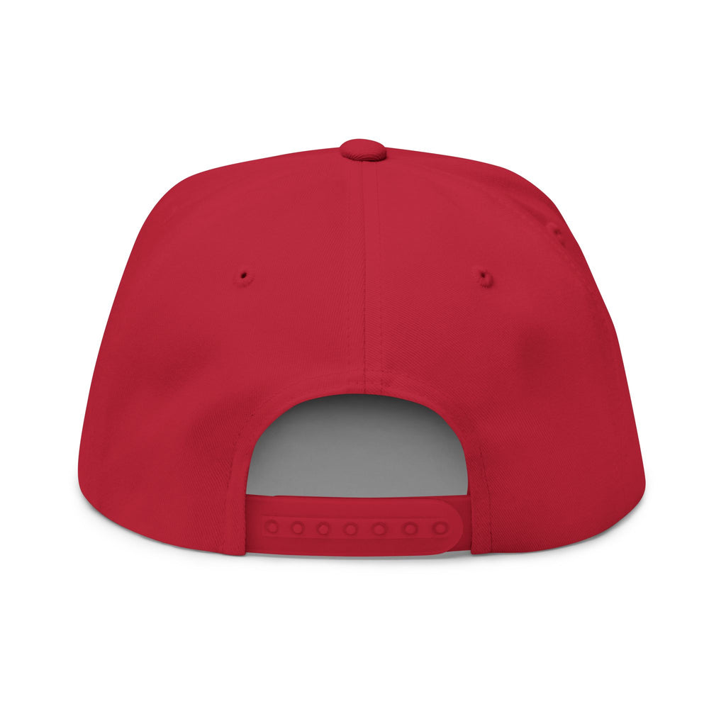 Arsenal Embroidered Flat Bill Cap  White Snapback Hat