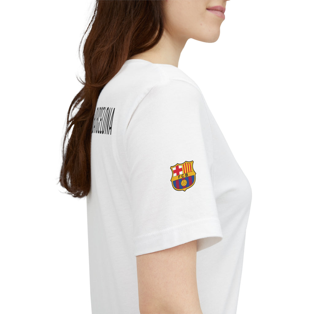 Barcelona Crest T‑Shirt  Minimal Football Fan Tee