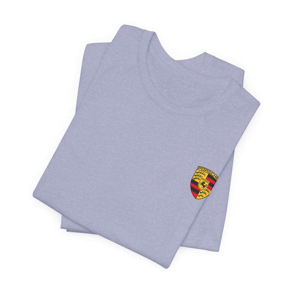 Porsche Crest Tee — Classic Logo Short Sleeve Shirt