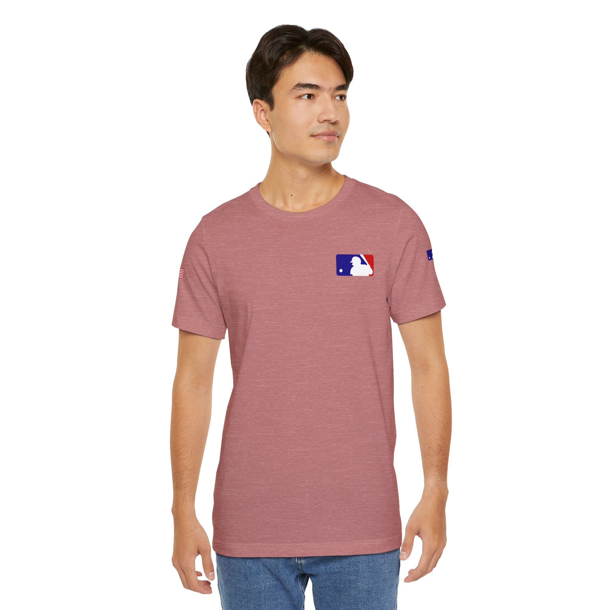 Baseball Logo T-Shirt  Minimal Chest Patch Tee
