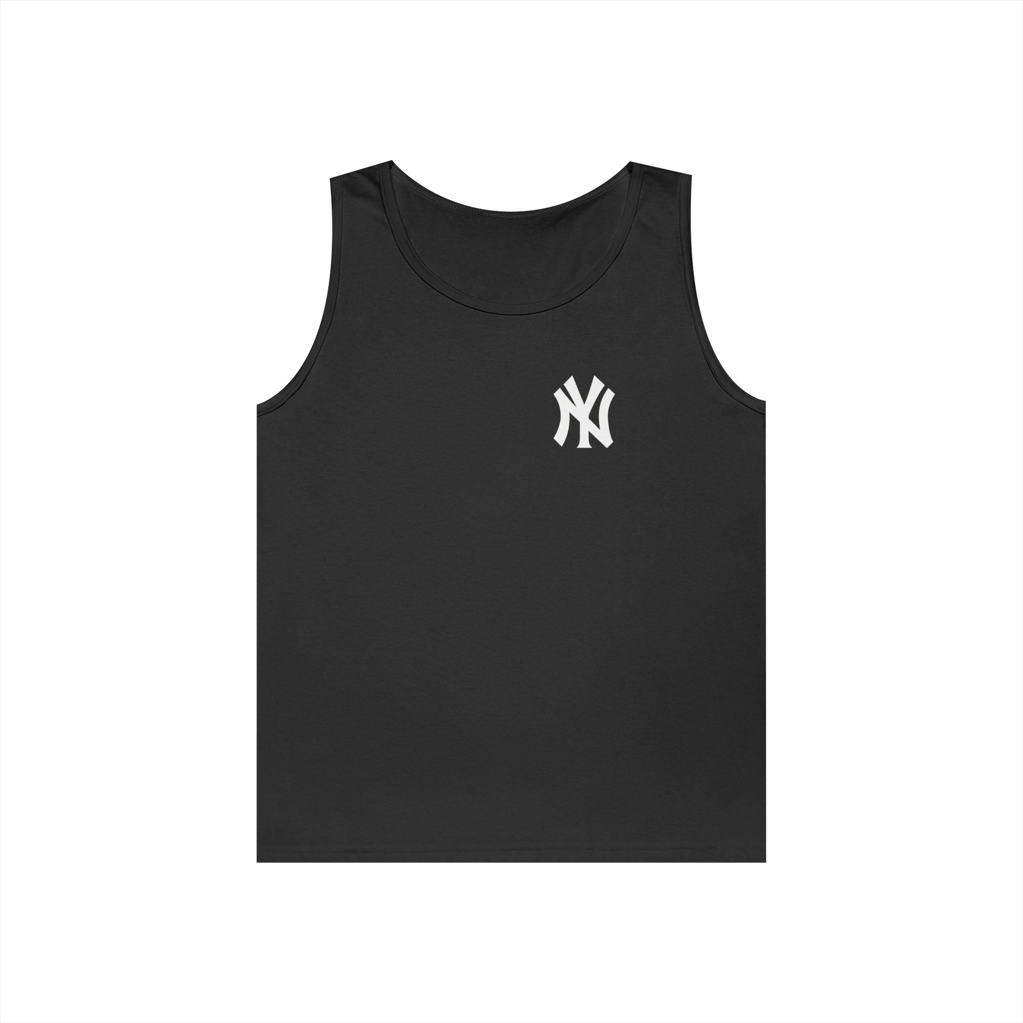NYC Brooklyn Tank Top  Minimal Yankees Logo Front, Red NYC Back Streetwear