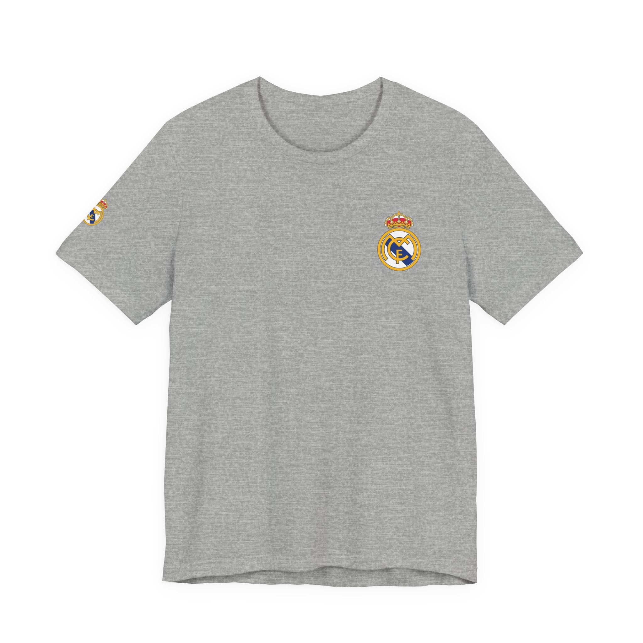 Real Madrid Crest Tee  White Short Sleeve Soccer Shirt