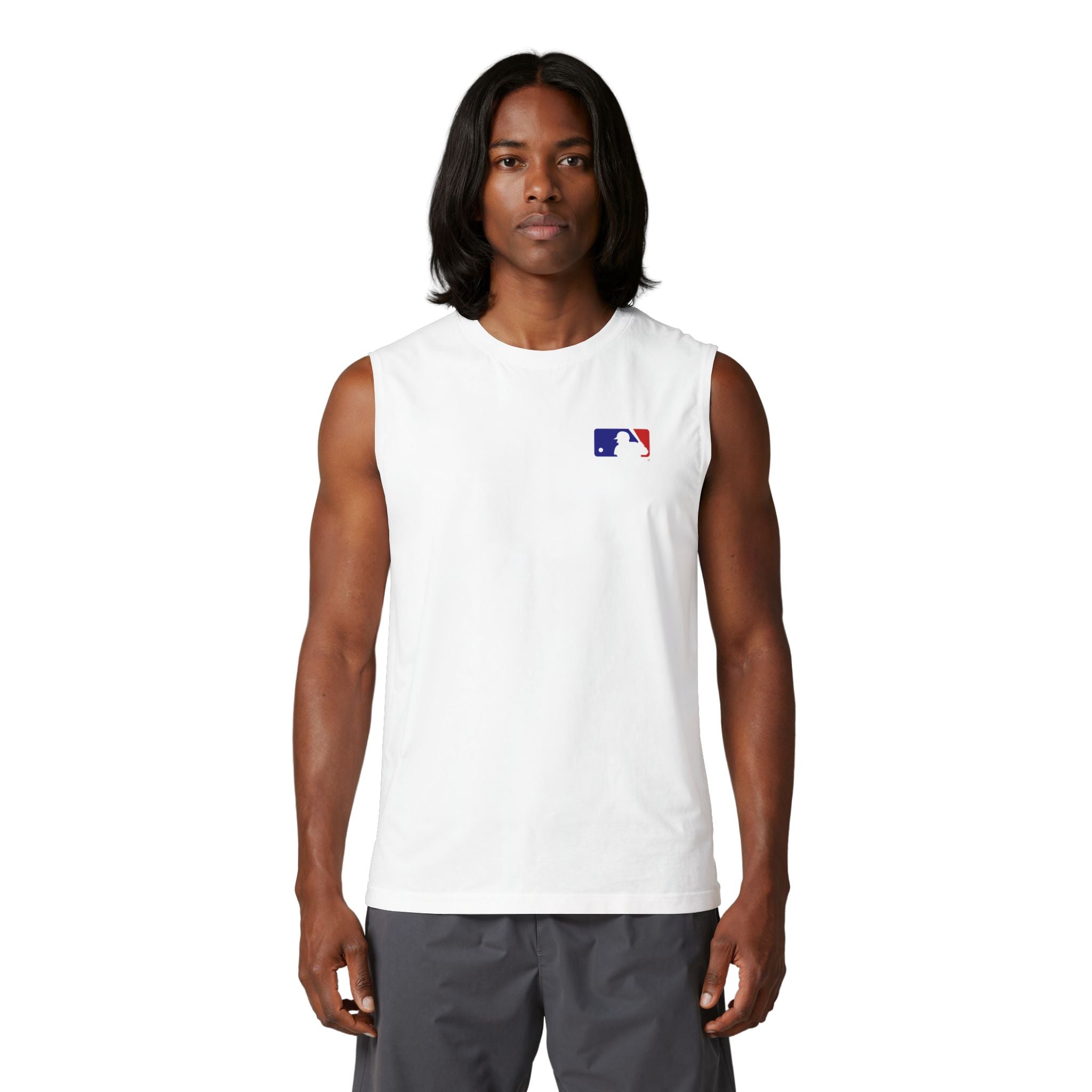 Baseball Logo Muscle Tank  MLB Inspired Sleeveless Tee