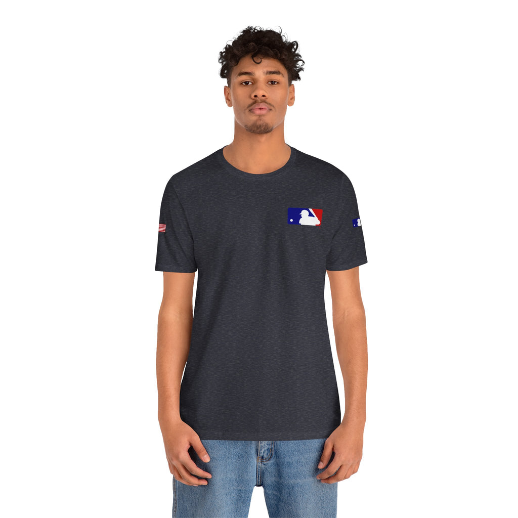 Baseball Logo T-Shirt  Minimal Chest Patch Tee
