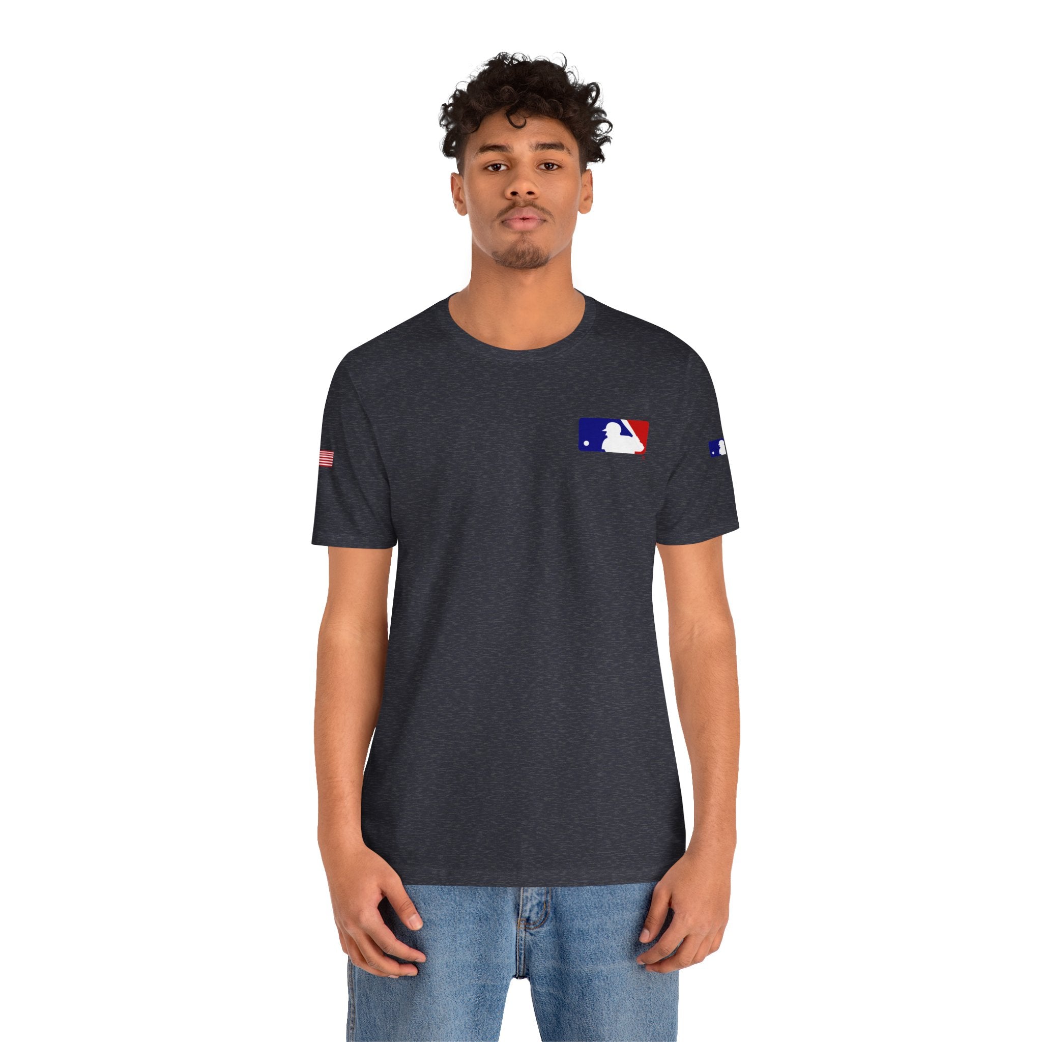Baseball Logo T-Shirt  Minimal Chest Patch Tee
