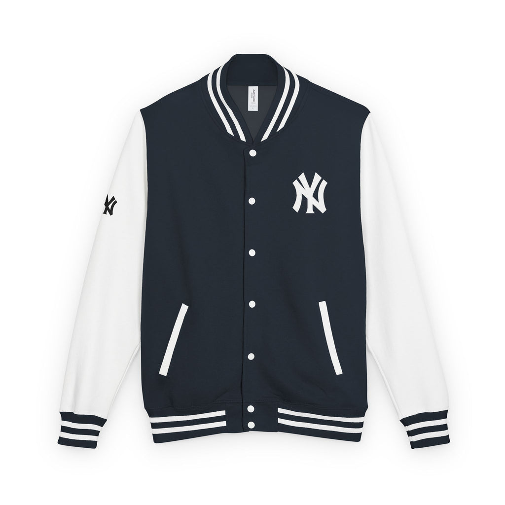 New York Letterman Jacket Varsity Style Red & White Baseball Jacket