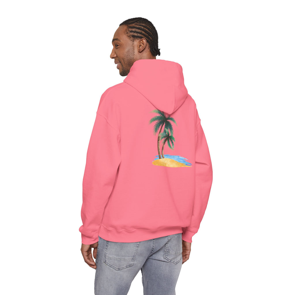 California Palm Tree Hoodie | Beach Island Graphic, Sleeve Icons