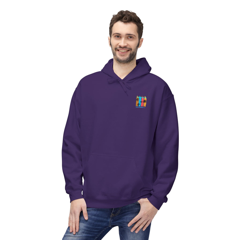 California Sunset Surf Hoodie  Summer Vacation Beach Pullover