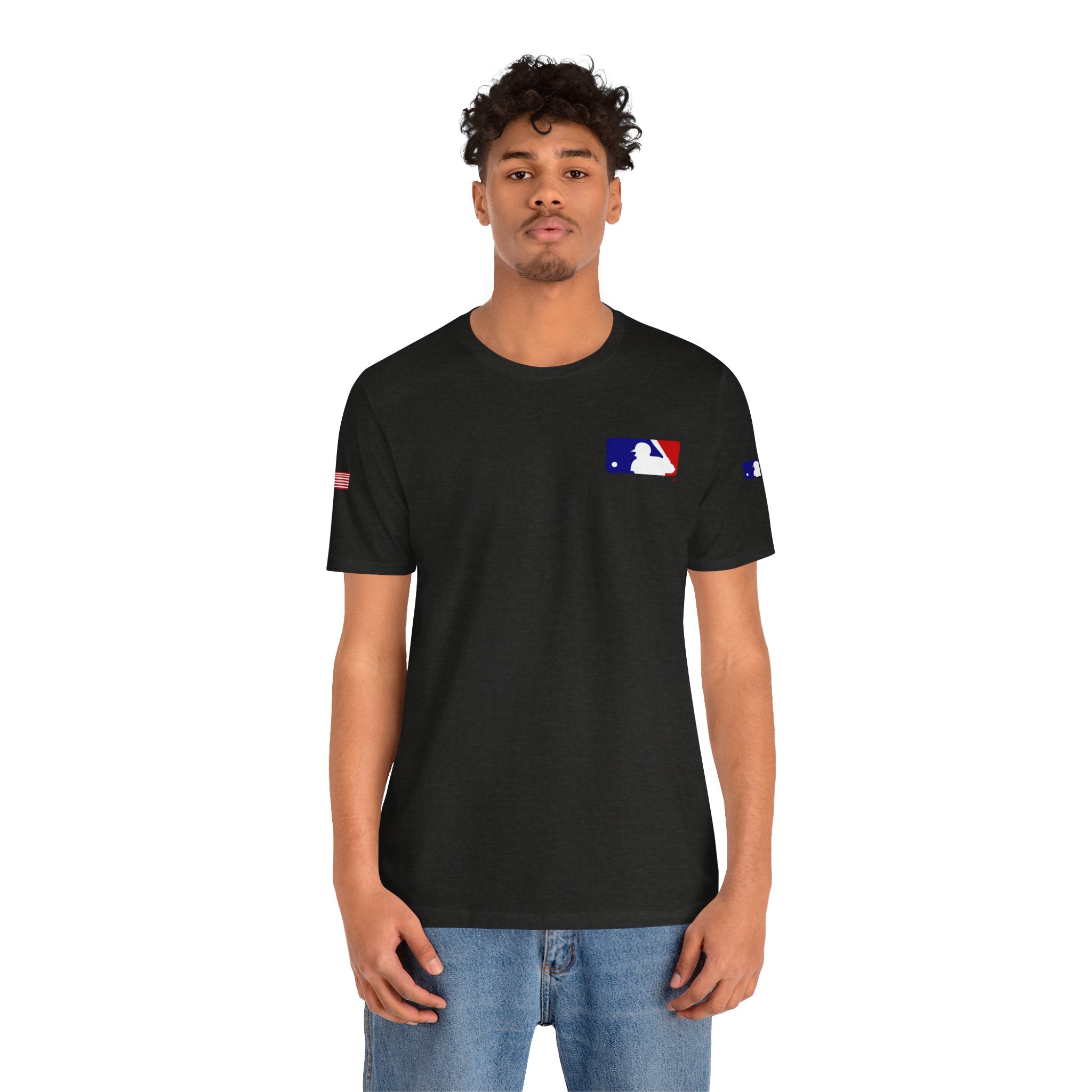 Baseball Logo T-Shirt  Minimal Chest Patch Tee