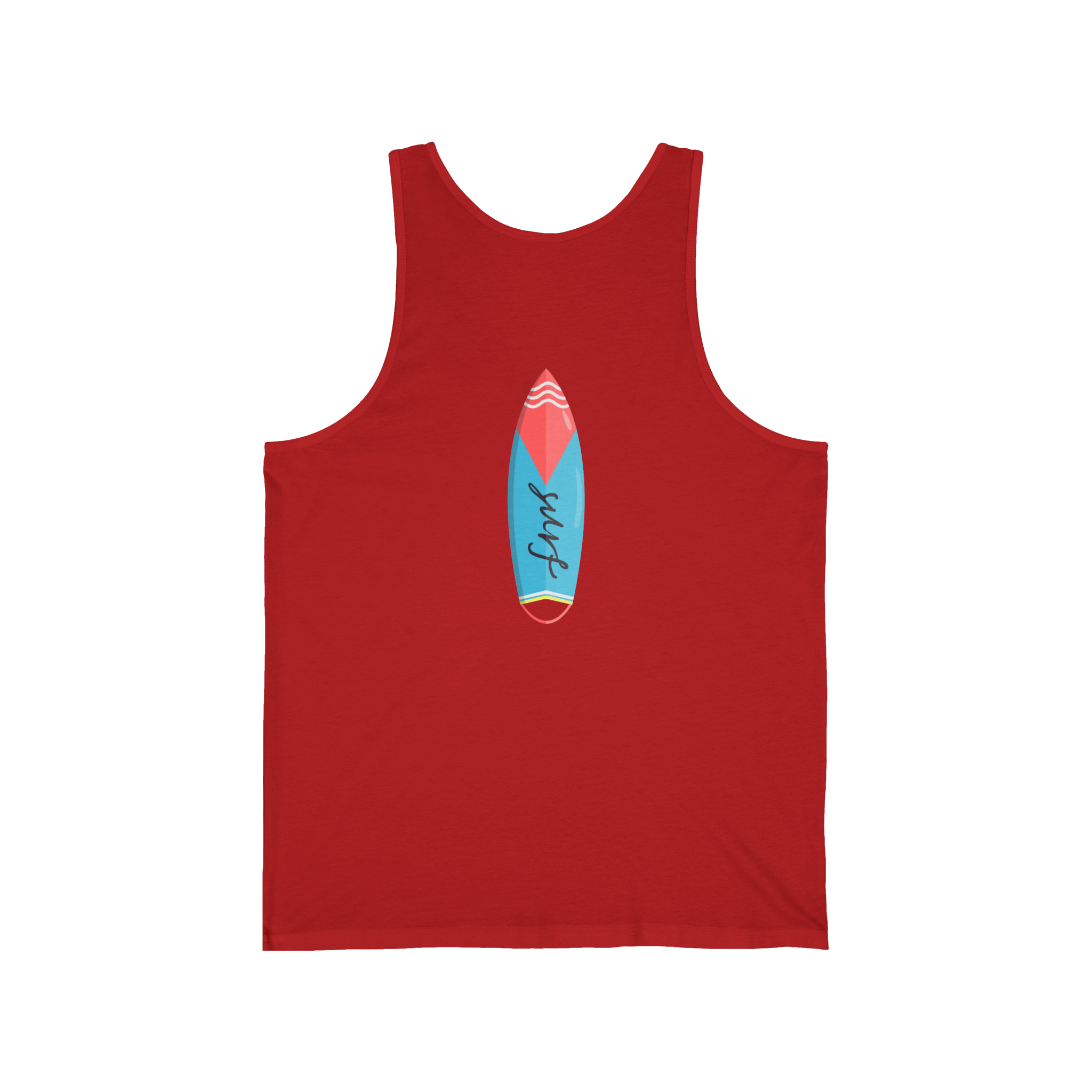 California Super Surfer Tank Top  Retro Surfboard Beach Tank