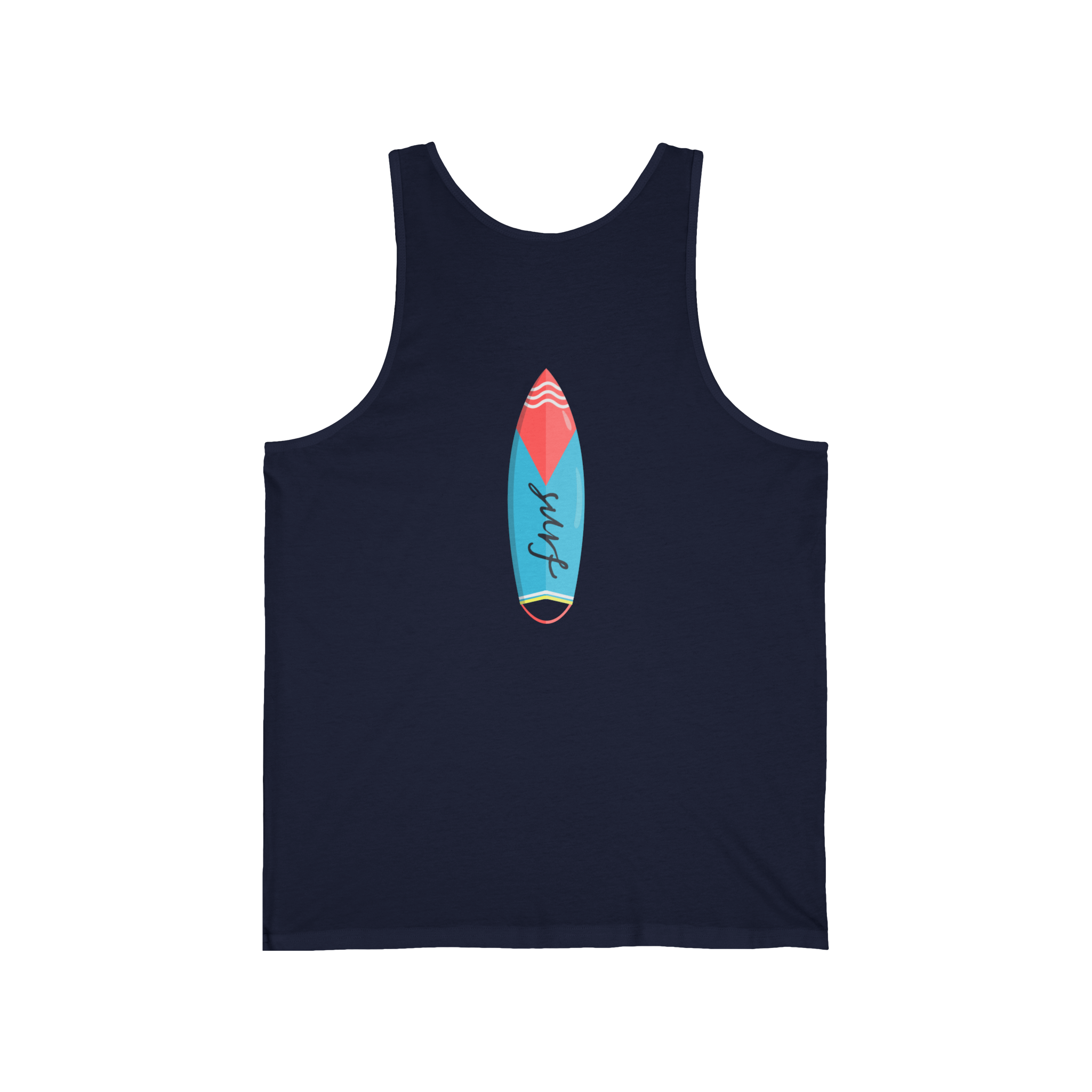 California Super Surfer Tank Top  Retro Surfboard Beach Tank