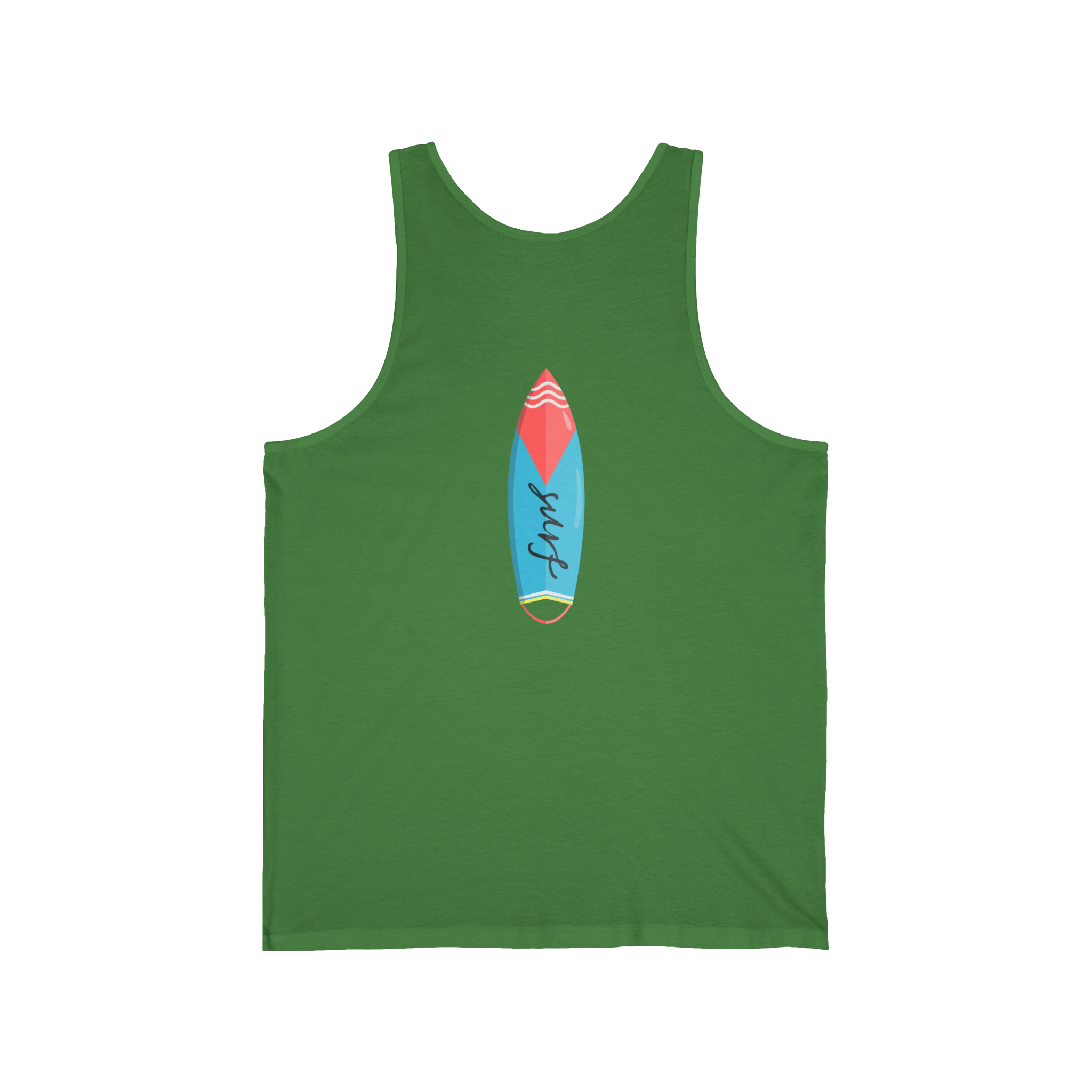 California Super Surfer Tank Top  Retro Surfboard Beach Tank