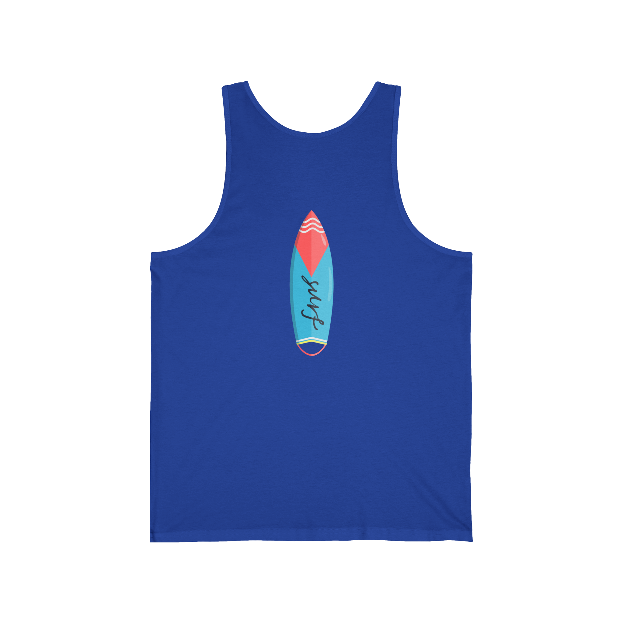 California Super Surfer Tank Top  Retro Surfboard Beach Tank