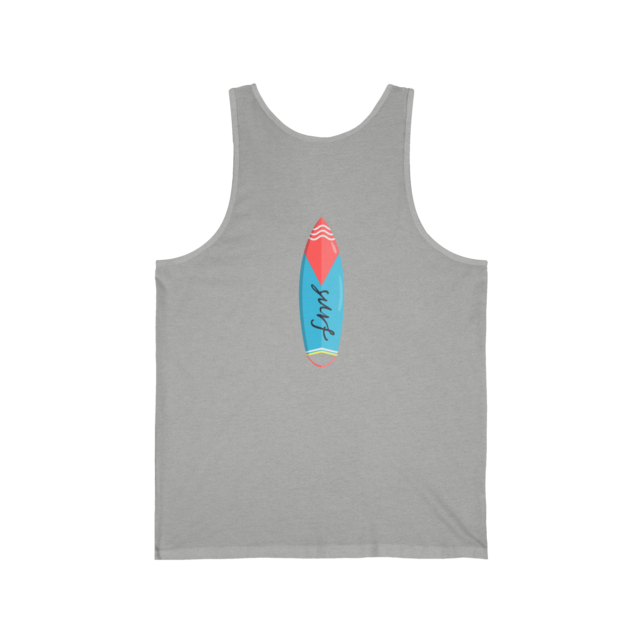 California Super Surfer Tank Top  Retro Surfboard Beach Tank