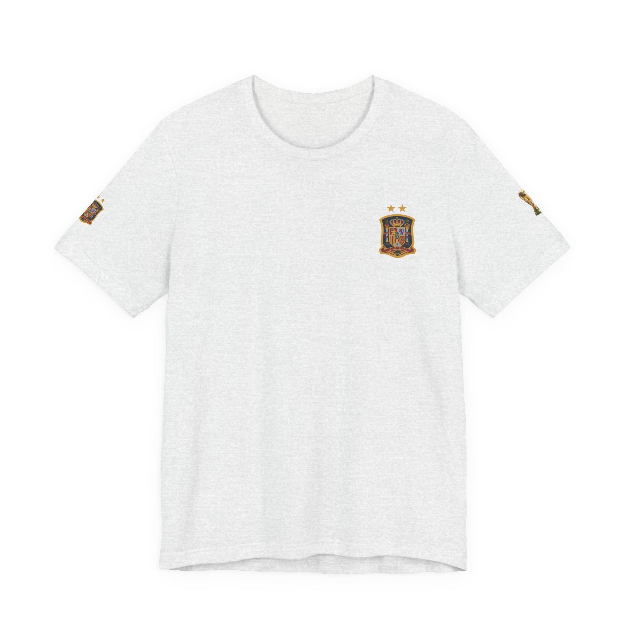 World Cup Trophy Soccer Tee  Spain Crest Short Sleeve